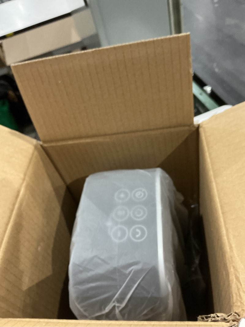 Condition photo showing As Is for dreo quiet space heater, 1500w portable heaters for indoor use with remote, 70° oscillation, fast and safety electric ptc ceramic for desk office bedroom, 12h timer silver heaters
