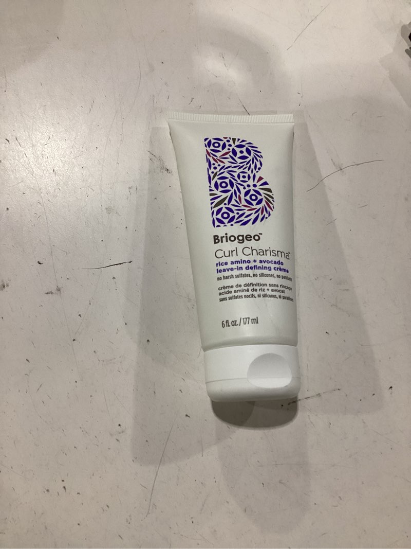 Condition photo showing Good Condition for briogeo curl charisma rice amino + avocado leave-in defining crème, anti frizz hair styling moisturizer, leave in cream for wavy, curly, coily hair, boosts hydration, vegan, cruelty-free 6 ounce (pack of 1)