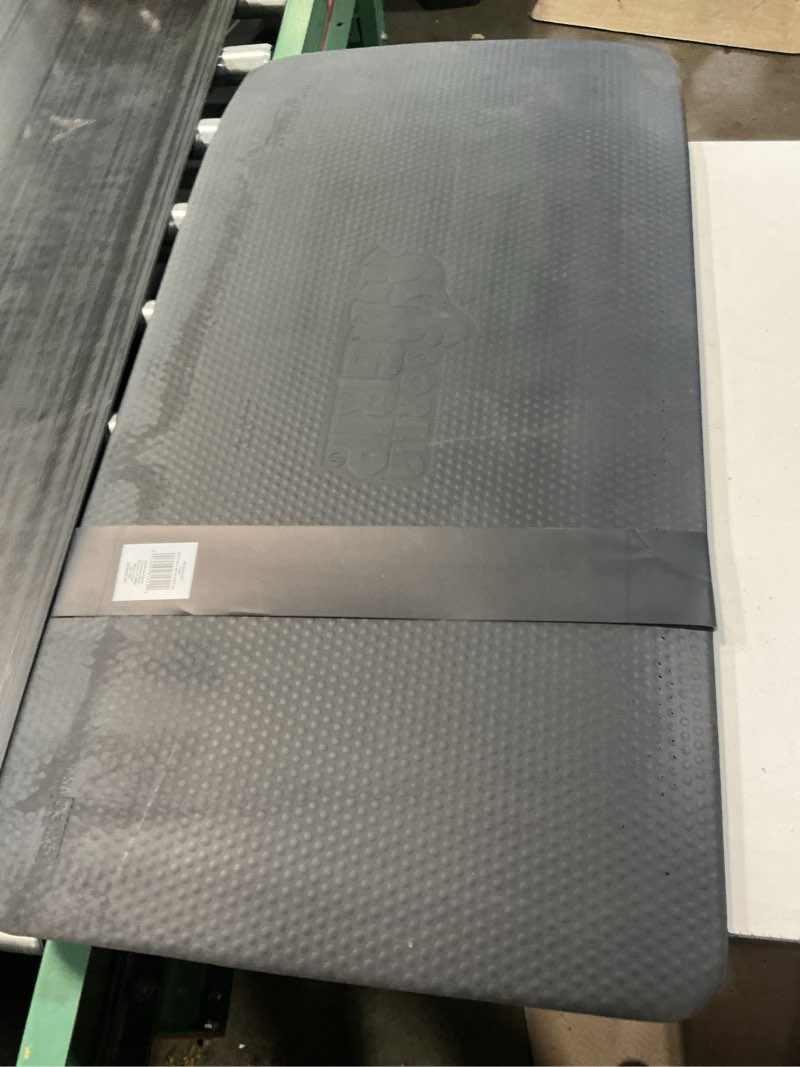 Condition photo showing Good Condition for gorilla grip comfortable cushioned kitchen mats for floor, 3/4 inch thick ergonomic standing desk anti fatigue mat, waterproof and stain resistant pebbled top, supportive padded foam rug, 39x20, brown brown 39" x 20" x 3/4"