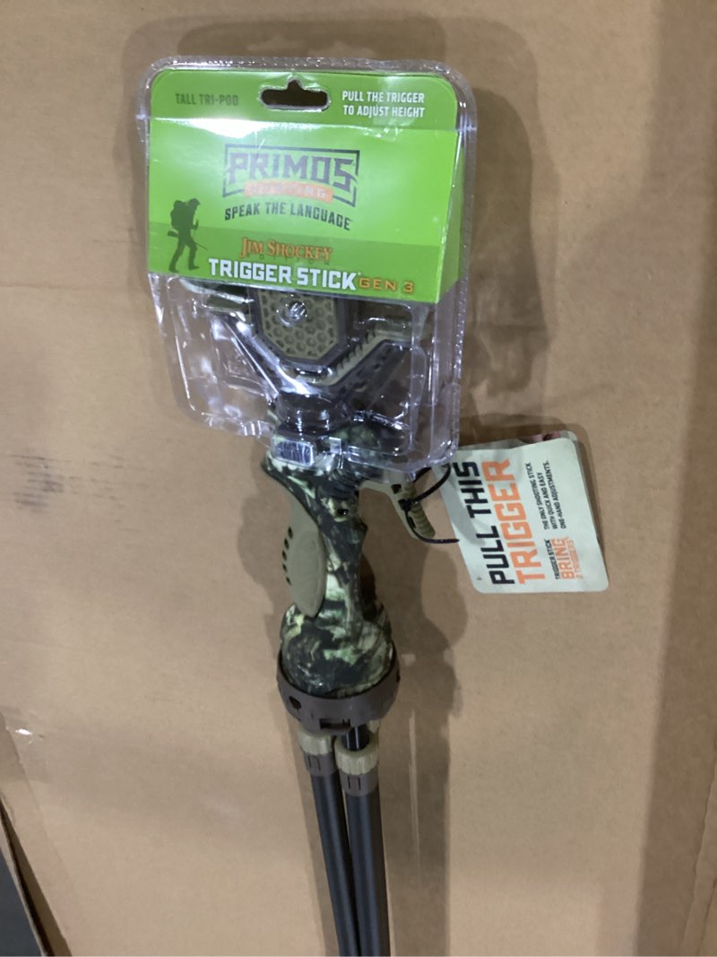 Condition photo showing Good Condition for PRIMOS Hunting Trigger Stick Gen3 Shooting Stick, Adjustable Height, Quick-Detach Yoke, Durable and Lightweight, Ideal for Hunting, Shooting, and Photography Gen3 Jim Shockey Tall Tripod