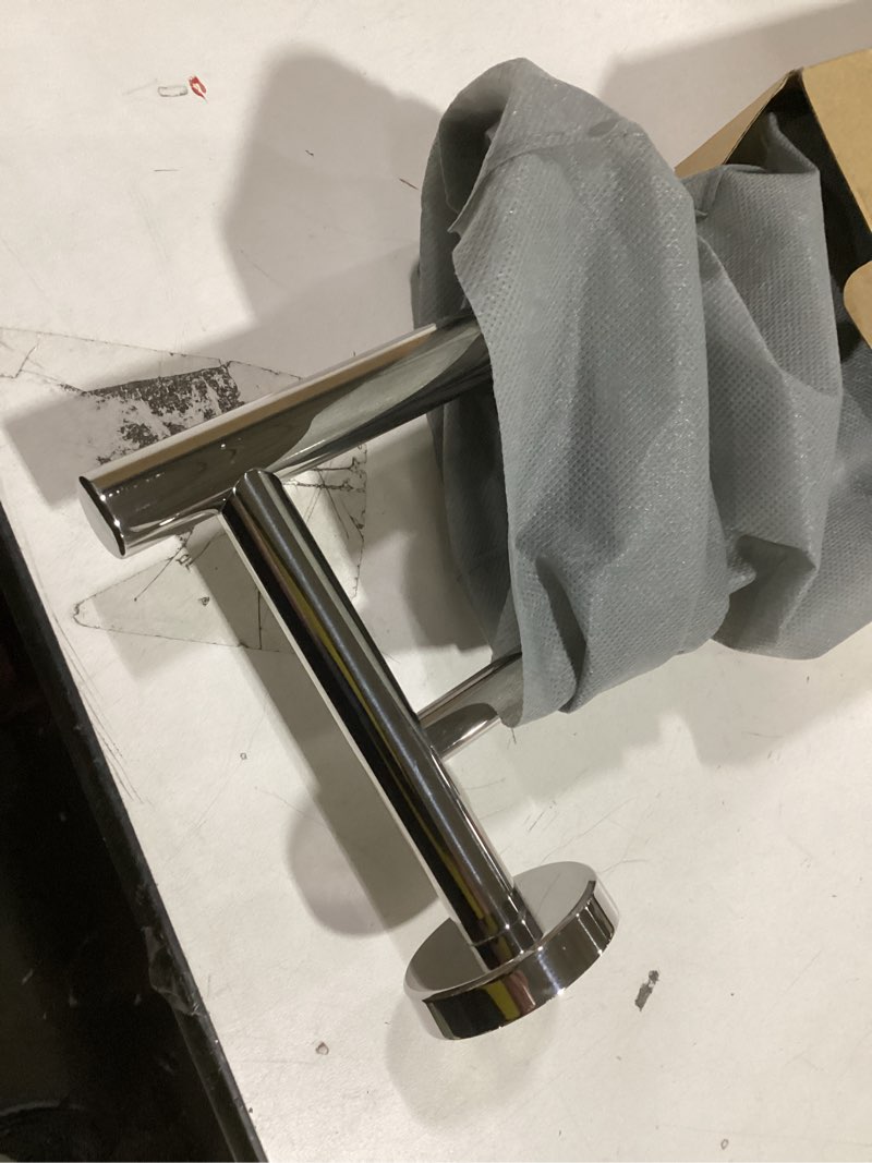 Condition photo showing Good Condition for JQK Double Bath Towel Bar, 30 Inch 304 Stainless Steel Thicken 0.8mm Towel Rack for Bathroom, Towel Holder Polished Chrome Wall Mount, Useable Length 27 Inch, TB100L27-CH 30 Inch Chrome