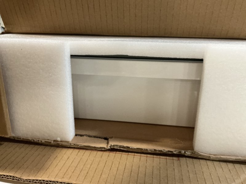 Condition photo showing Good Condition for bathroom medicine cabinet with beveled edge mirrored door 14 x 18 inch, recessed or surface mount, with adjustable glass shelves matt white 14x18 inch beveled edge mirror