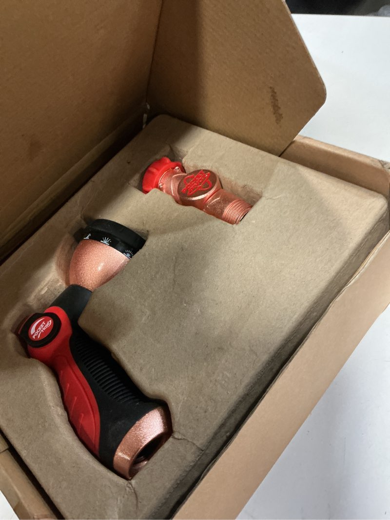 Condition photo showing Good Condition for pocket hose 100 ft copper head expandable garden hose with pocket pivot, no tangles, as seen on tv, 360° swivel, tri-tex tubing, force field jacket, lead-free, no-kink, anti-burst w/apt regular 100 ft