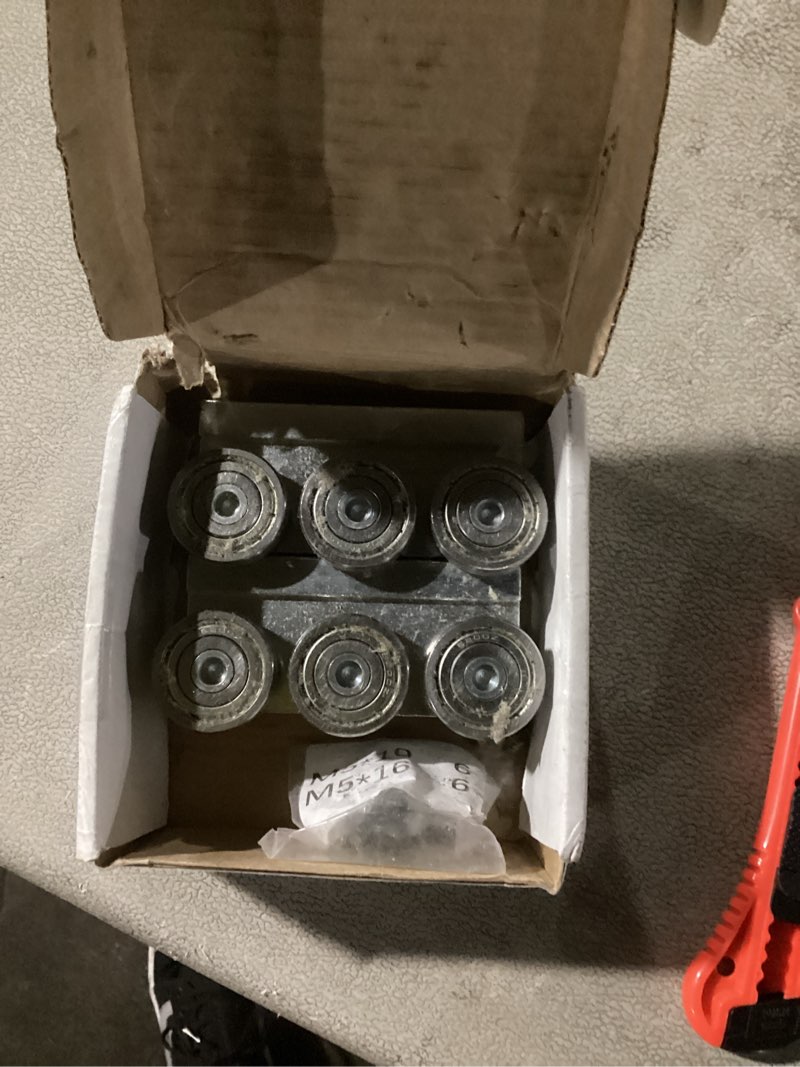 Condition photo showing As Is for 4 Wheel Trolley Assembly M5 Thread Rollers Four Bearing Trolley Assembly for 1-5/8" Wide and All 1-5/8" or Taller Strut Channel (2)