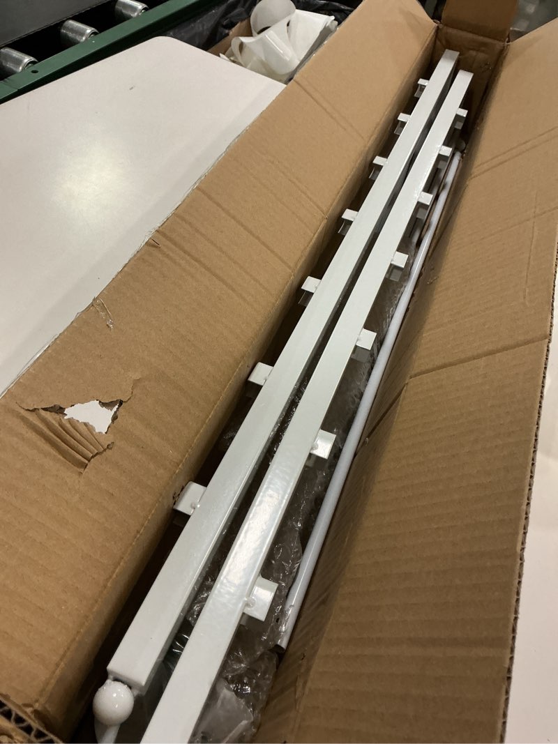 Condition photo showing Good Condition for Ribbon Storage Organizer,Wall Mounted Ribbon Holder Rack,7 Tier Large Capacity Metal Ribbon Storage for Craft Room,Flower Shop,Cake Shop,Gift Wrapping Paper,White