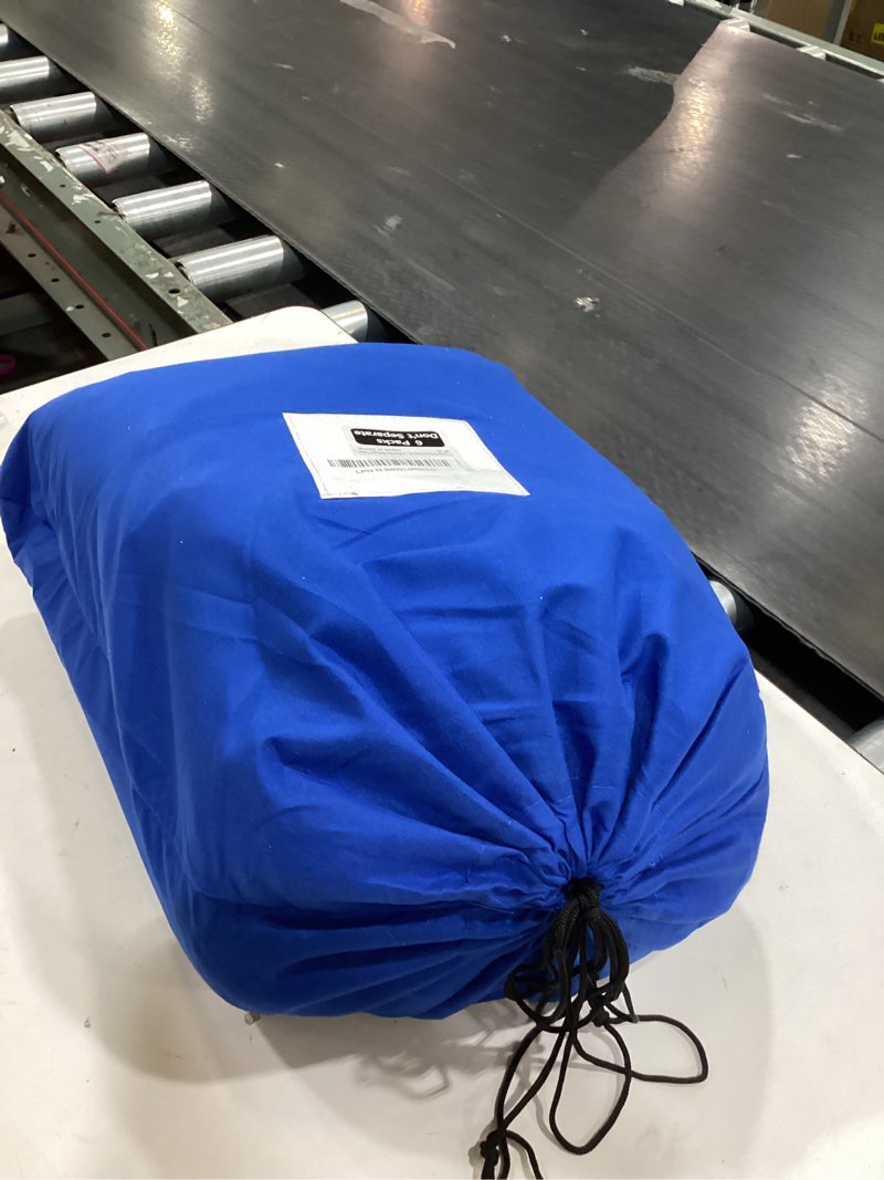 Condition photo showing New/Like New for 6 packs round cocktail table skirt 32"x 43" spandex stretch cocktail tablecloth with wavy drapes, black spandex fitted high top table covers for wedding bar party birthday banquet table black 6 pack-32"x 43"