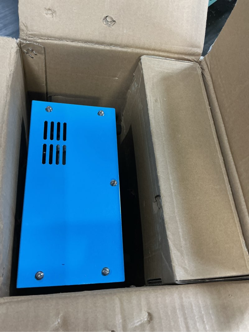 Condition photo showing Good Condition for pcp air compressor, 4500 psi/30 mpa scuba tank compressor, 12v dc/120v ac power supply, built-in power converter, suitable for pcp air rifles, paintball, high-pressure tank compressors blue