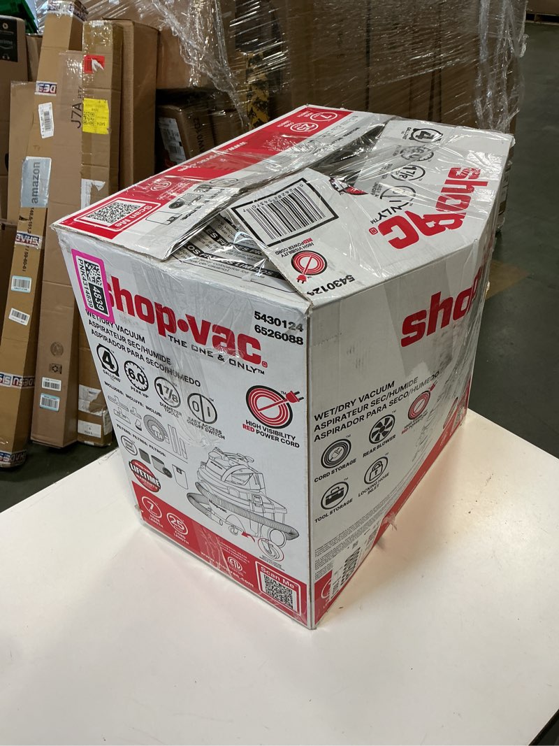 Condition photo showing New/Like New for Shop-Vac 4-Gallon 5.5-HP Corded Wet/Dry Shop Vacuum 