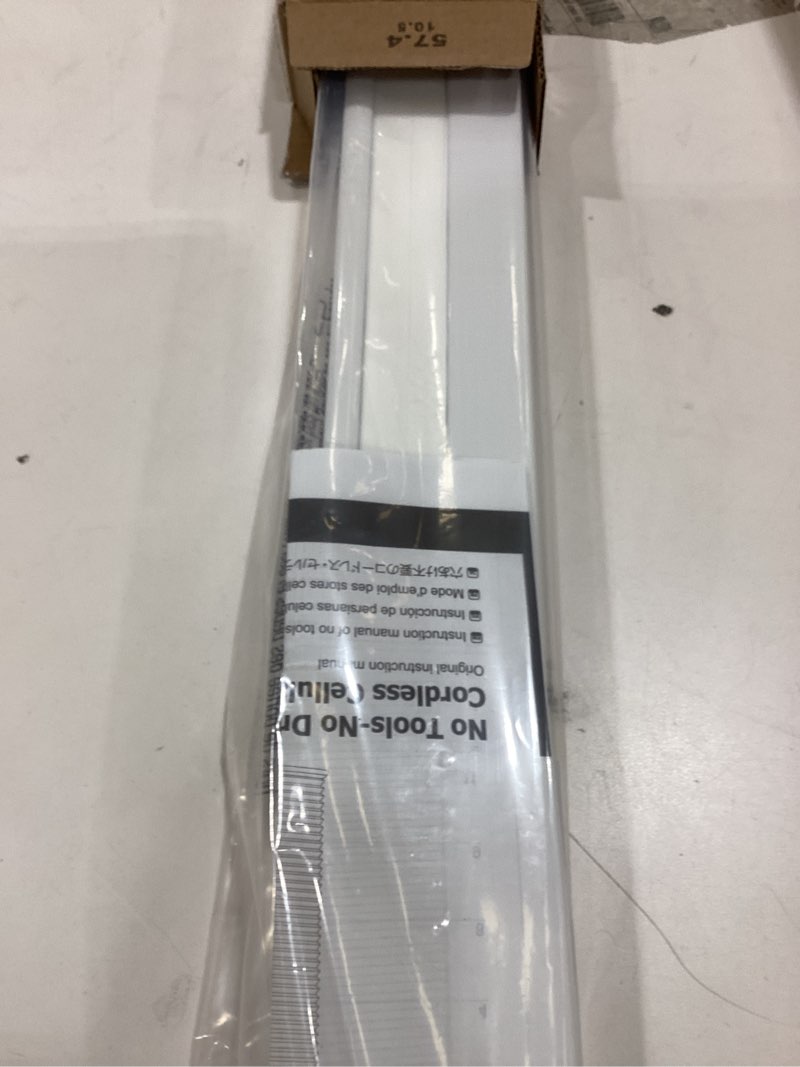 Condition photo showing Good Condition for LazBlinds Cordless Cellular Shades, No Tools No Drill Light Filtering Honeycomb Shades Pleated Blinds for Windows, 23'' W x 48'' H, White Light Filtering-white 23'' W x 48'' H