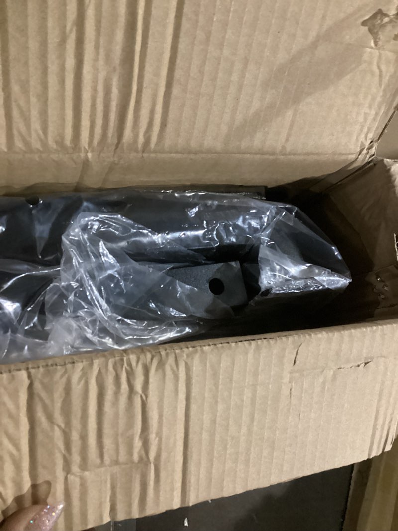 Condition photo showing Good Condition for 12FT Stair Railings Indoor, Black Iron Railings for Stairs, Industrial Handrail Wall Mounted, Hand Railing for Stairs Indoor 500lbs Load Capacity, Sturdy Stair Railing for Loft Porch Deck, 4 Sections 12 Feet Black