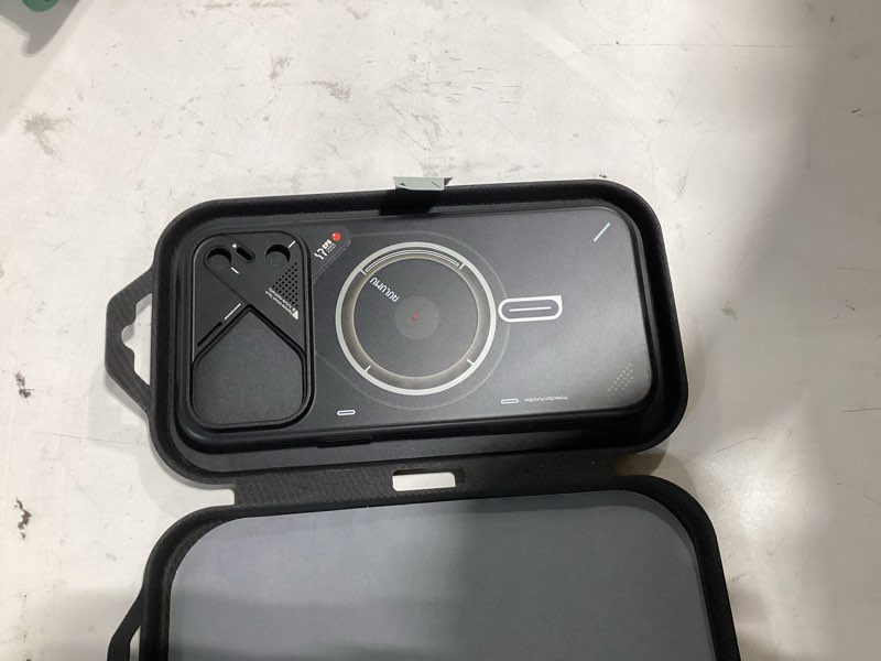 Condition photo showing As Is for aulumu a17 iphone 17 pro max magnetic thermal case | coolhyper | with camera control | imd technology | compatible with magsafe | touch translucent gray iphone 17 pro max translucent gray