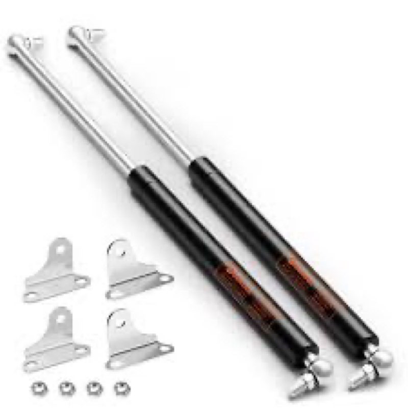 Dukuge Heavy Duty Gas Struts 23 inch 100lbs for Heavy Lid (80-110lb), RV Bed Gas Shocks Springs Lift