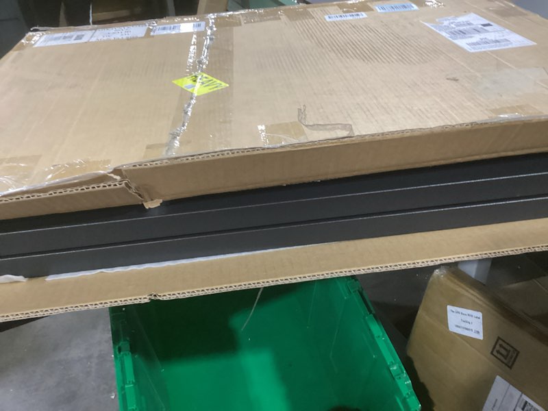 Condition photo showing Good Condition for 36" Metal Planter Box, Large Rectangular Window Box with Drainage Holes & Rust-Proof Coating, Modern Outdoor/Indoor Flower Box for Balcony, Patio & Herbs, Black 36”L x 12”W x 26“H