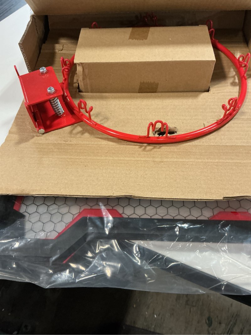 Condition photo showing New/Like New for NERF Basketball Hoop Set - Pro Hoop Mini Hoop Set with Mini NERF Basketball - Steel Rim Great for Dunking 18" x 12" Red Standard