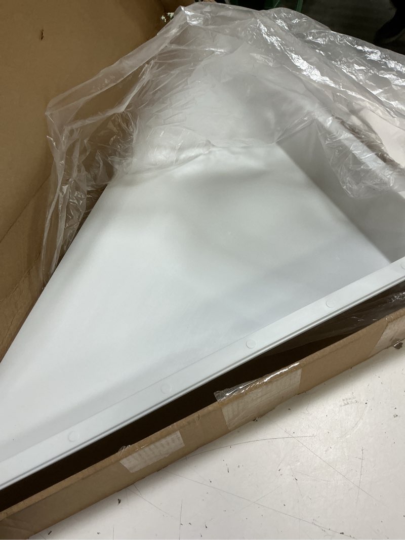 Condition photo showing Good Condition for 2 pack corner air diverter (triangle), ceiling air diverter for 2'x2' ceiling air diffuser, easy snap-in installation, white plastic, ideal for homes & offices triangle-2 pcs-white