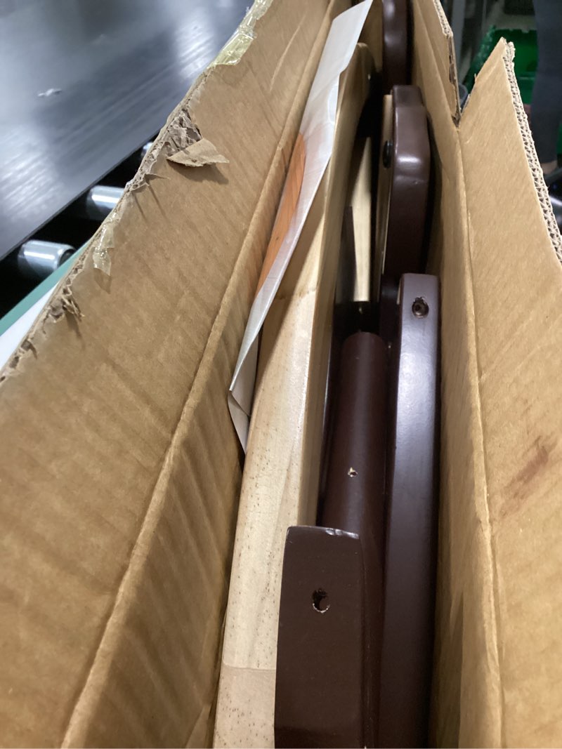 Condition photo showing As Is for Rocking Horse Baby Ride On Toy for Kids Wooden Classic Design with Pedal and Safe Backrest Ideal Gift for Toddlers (Classic, Espresso)