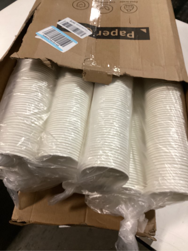 Condition photo showing New/Like New for RACETOP 8 oz 1000 Pack Disposable Paper Coffee Cups, Paper Cups 8 oz Disposable, Ideal for Party, Home, Office