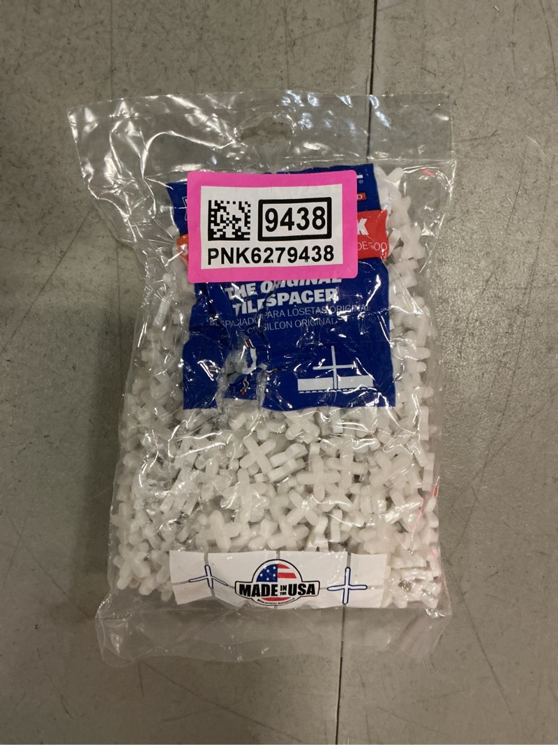 Condition photo showing New/Like New for barwalt 3/16-in plastic x-shaped tile spacer and leveling system (500-pack)