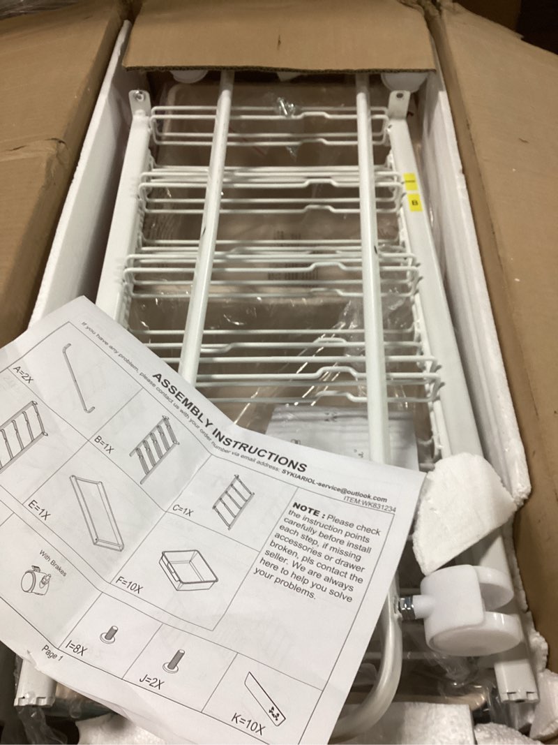 Condition photo showing Good Condition for (Similar)Luxor Double Row Mobile Bin Storage Unit (Small & Large Bins)