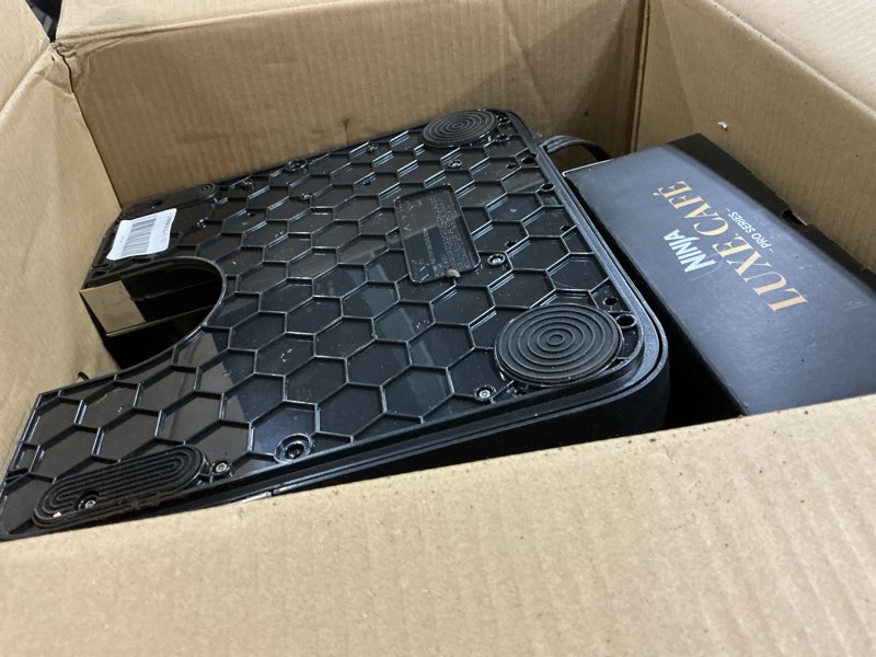 Condition photo showing As Is for Ninja Luxe Café Pro Series, Espresso Machine, Drip Coffee, Cold Brew, Hot Water, Integrated Tamper, Built-in Grinder, Hands-Free Frother for Cappuccinos, Lattes, Americanos, Dairy or Non-Dairy, ES701