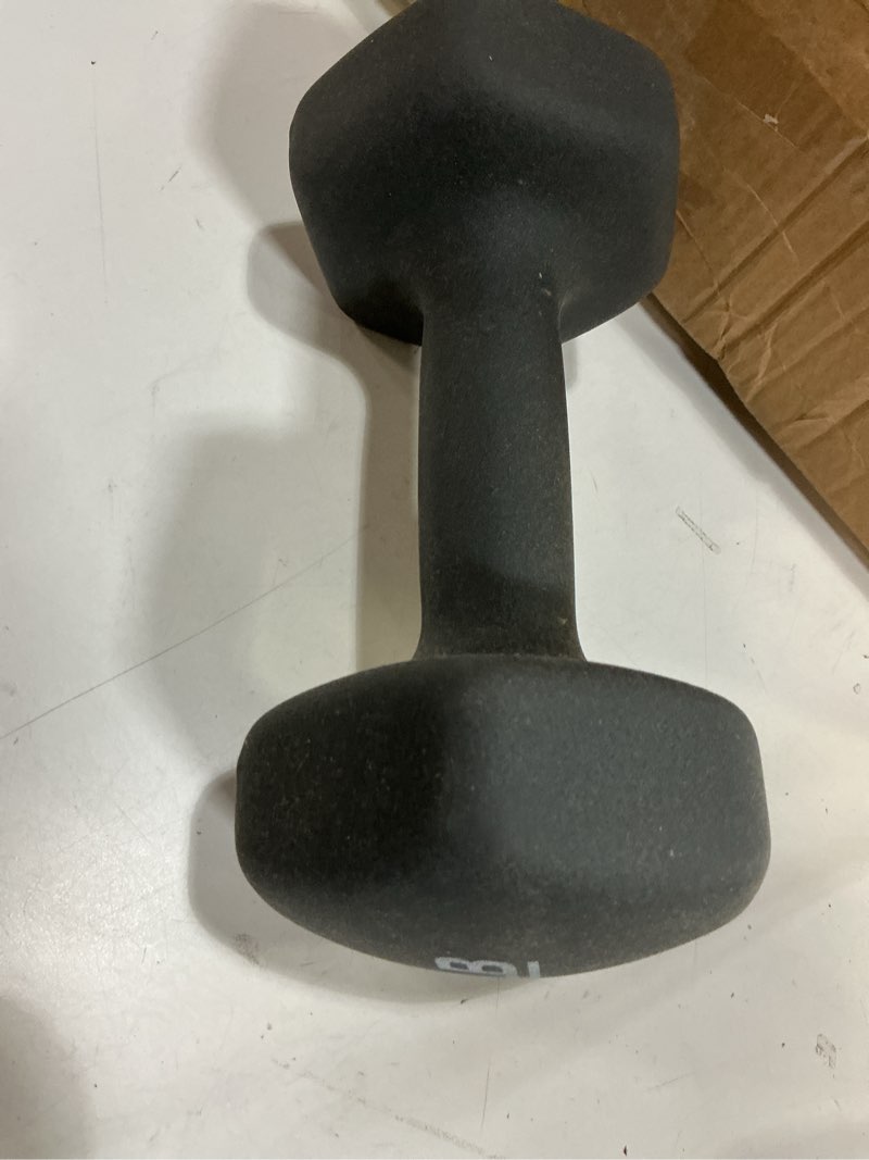 Condition photo showing Good Condition for tone fitness neoprene dumbbell weight pairs with anti-roll square head | multiple options - black