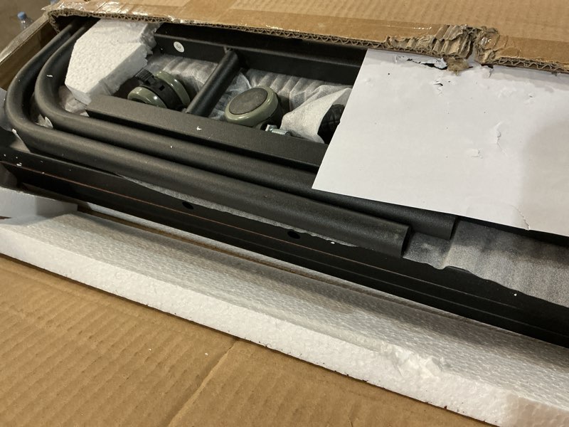 Condition photo showing Good Condition for Mind Reader Adjustable Rolling Standing or Sitting Portable Desk Black