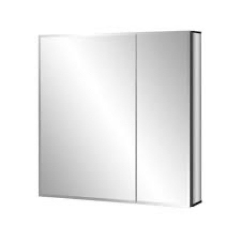 Sawatt Recessed or Surface Mount Frameless 2 of Doors Medicine Cabinet with 2 Adjustable Shelves 24x24