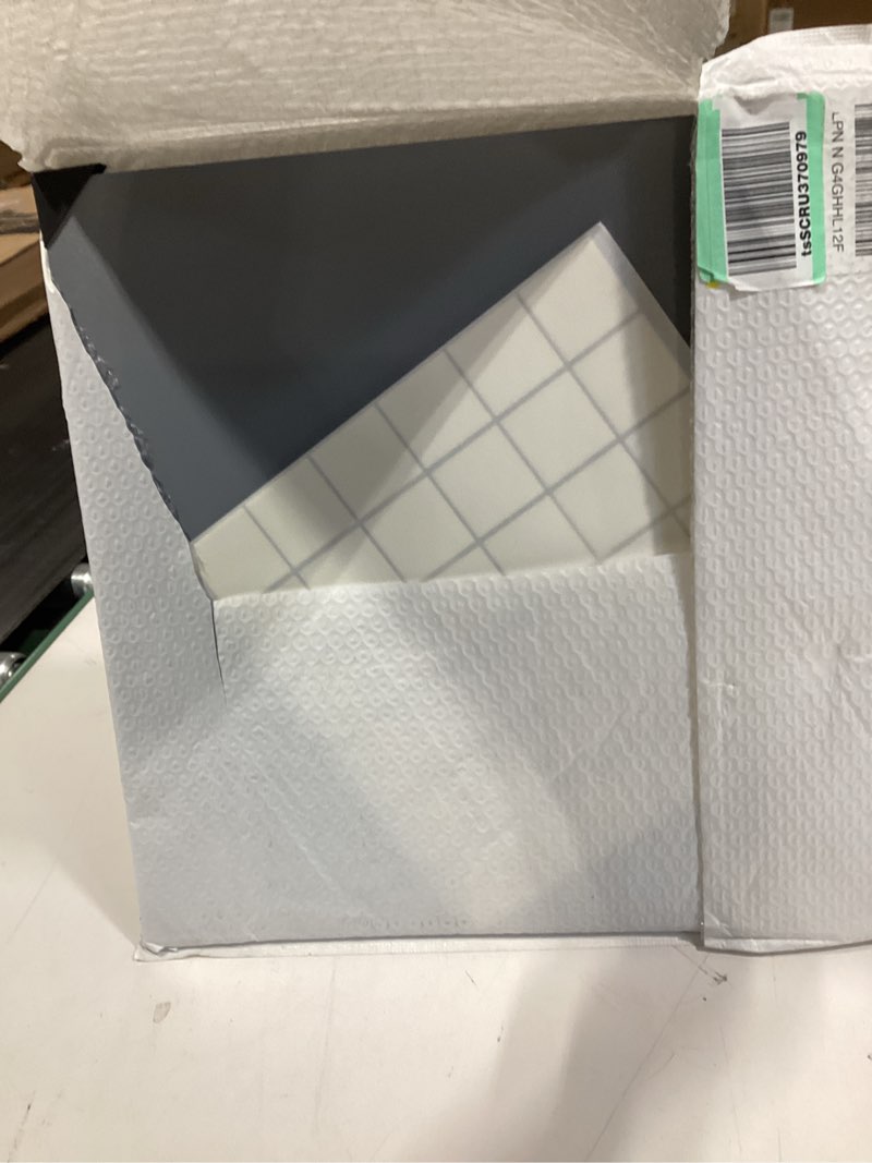 Condition photo showing As Is for Unbreakable Small Wall Mirror Tiles, 4Pcs 16x16 Inch Wall Mirrors Decorative Adhesive Plastic Mirror for Classroom,Peel and Stick On Mirrors for Walls, Toddler Kids Shatterproof for Walls Decor 16" x 16" - 4pcs