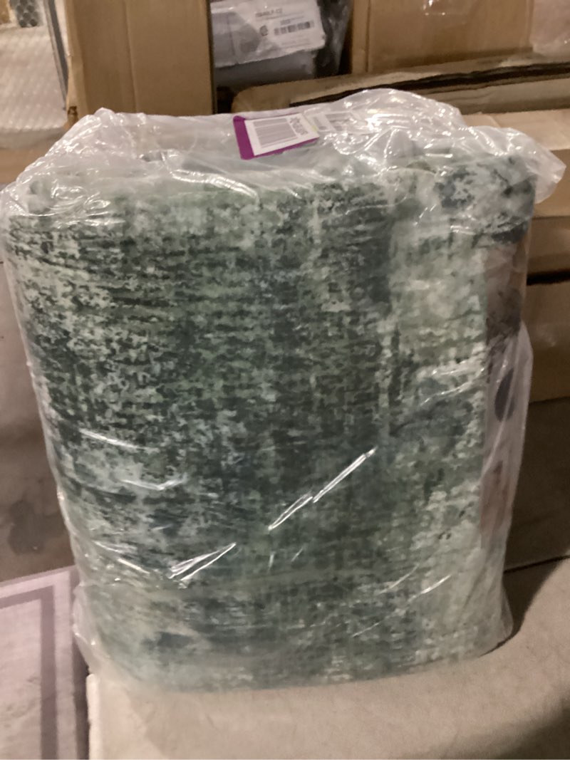 Condition photo showing New/Like New for amada homefurnishing 8x10 area rugs for living room, modern abstract washable rug with non-slip backing & low pile, large rug with abstract pattern for bedroom, dinning room, home office, green green 8' x 10' (rectangular)
