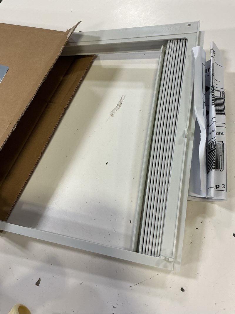 Condition photo showing Good Condition for mxclimate window air conditioner side panels with frame,window ac accordion filler curtain kit,adjustable insulation panels for window ac seal replacement screen (8,000 btu) 8000btu