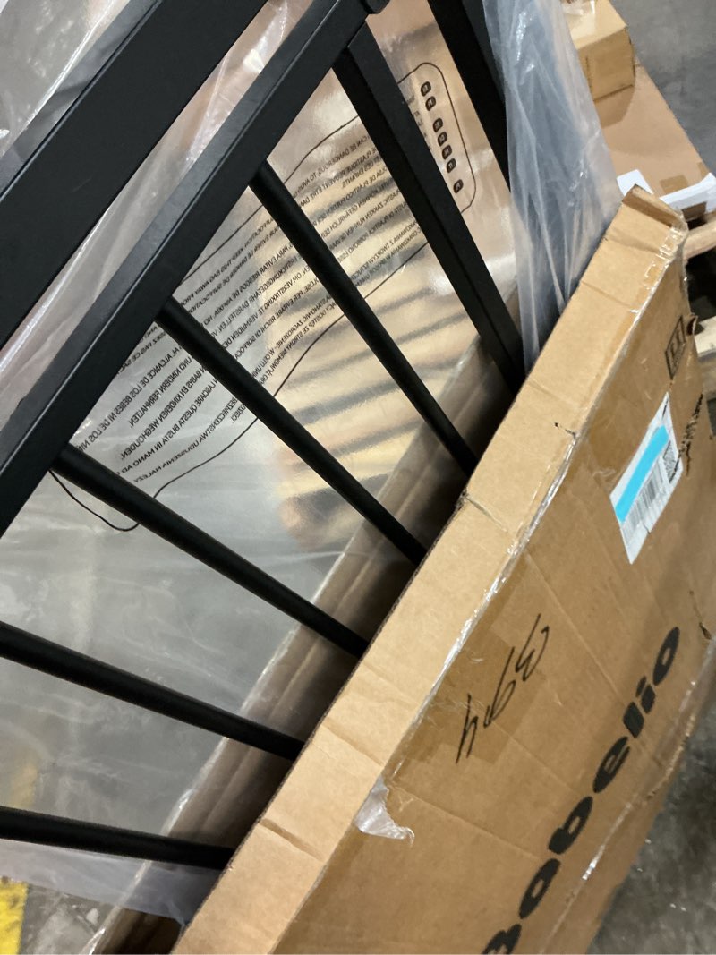 Condition photo showing Good Condition for BABELIO Baby Gate for Doorways and Stairs, 31-36" Pet Gate with Wide Walk Thru Door and Lock Indicator, No Drill Pressure Mounted Safety Gate with Double Lock and Self-Closing, Black Black 31-36"W, 30"H