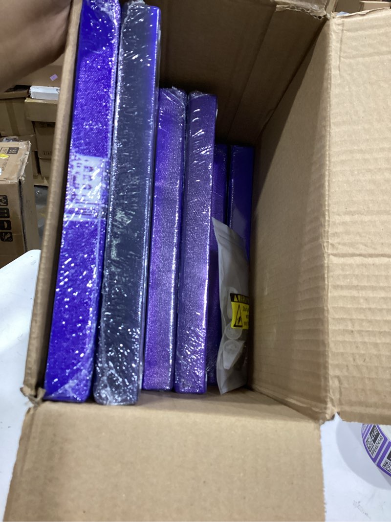 Condition photo showing New/Like New for LevvArts Huge 7 Pieces New York City Canvas Wall Art Manhattan Skyline Night View Picture Painting Modern Black and Blue City Poster Prints for Home Office Living Room Wall Decoration (Blue)