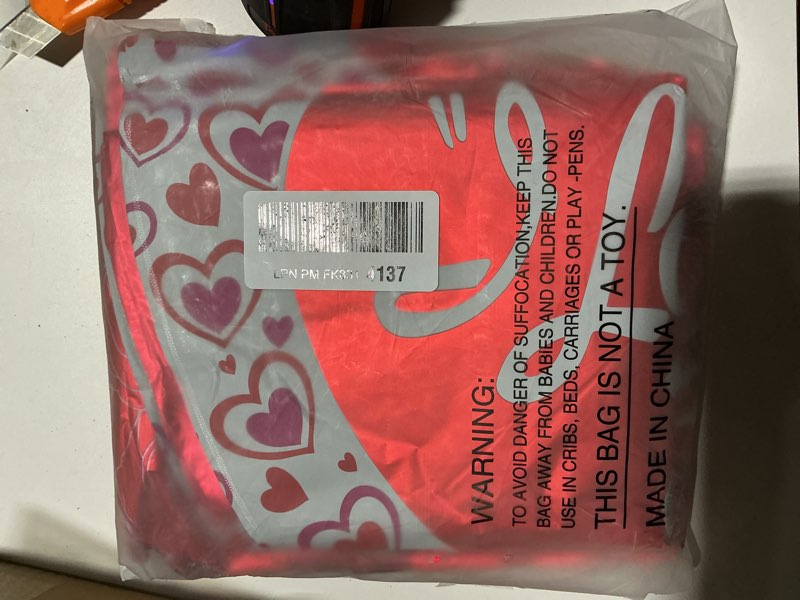 Condition photo showing As Is for 36 Pieces Heart Balloons, Happy Red Valentines Day Balloons, I Love You Foil Mylar Balloon for Special Night Party Decorations 36 Color
