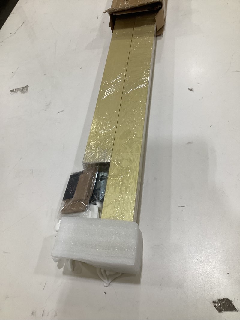 Condition photo showing New/Like New for DIY Metal Canvas Frame for 18x24 Canvas Paintings, 1.5" Deep Modern Floater Frame for Oil Paintings, Portrait Landscape Wall Art Decor (Gold) 18x24" Gold