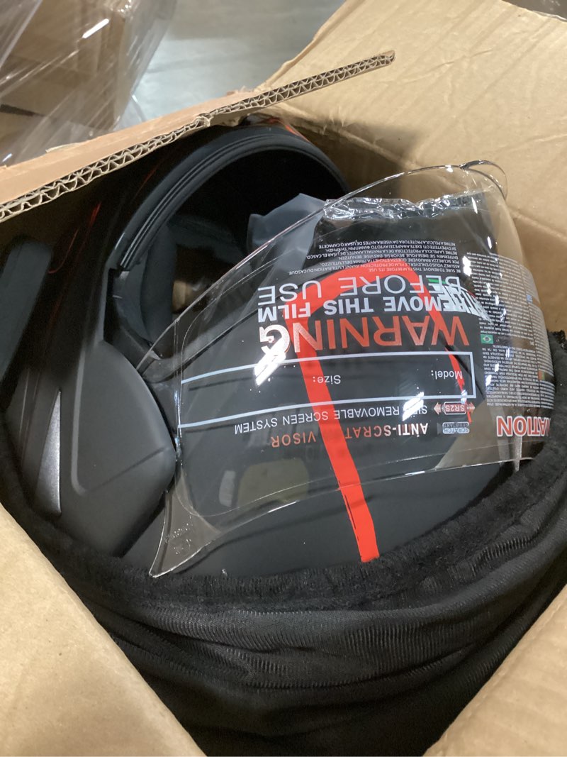Condition photo showing Good Condition for motorcycle bluetooth modular helmet, dot approved dual visor full face flip up bluetooth integrated motorcycle helmet for adults men and women red small