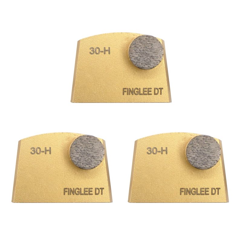 FINGLEE DT 3Pcs Trapazoidal Diamond Grinding Discs, 30 Grit Diamond Grinding Disc for Concrete Floor Grinding, Hard Bond, Fast Change : Industrial & Scientific 
