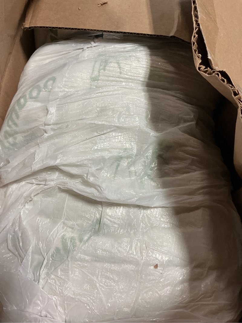 Condition photo showing As Is for mattress topper full size, cooling extra thick breathable viscose made from bamboo mattress pad, soft quilted fitted mattress cover with 1000 gsm down alternative fill (8-21”deep pocket) white full