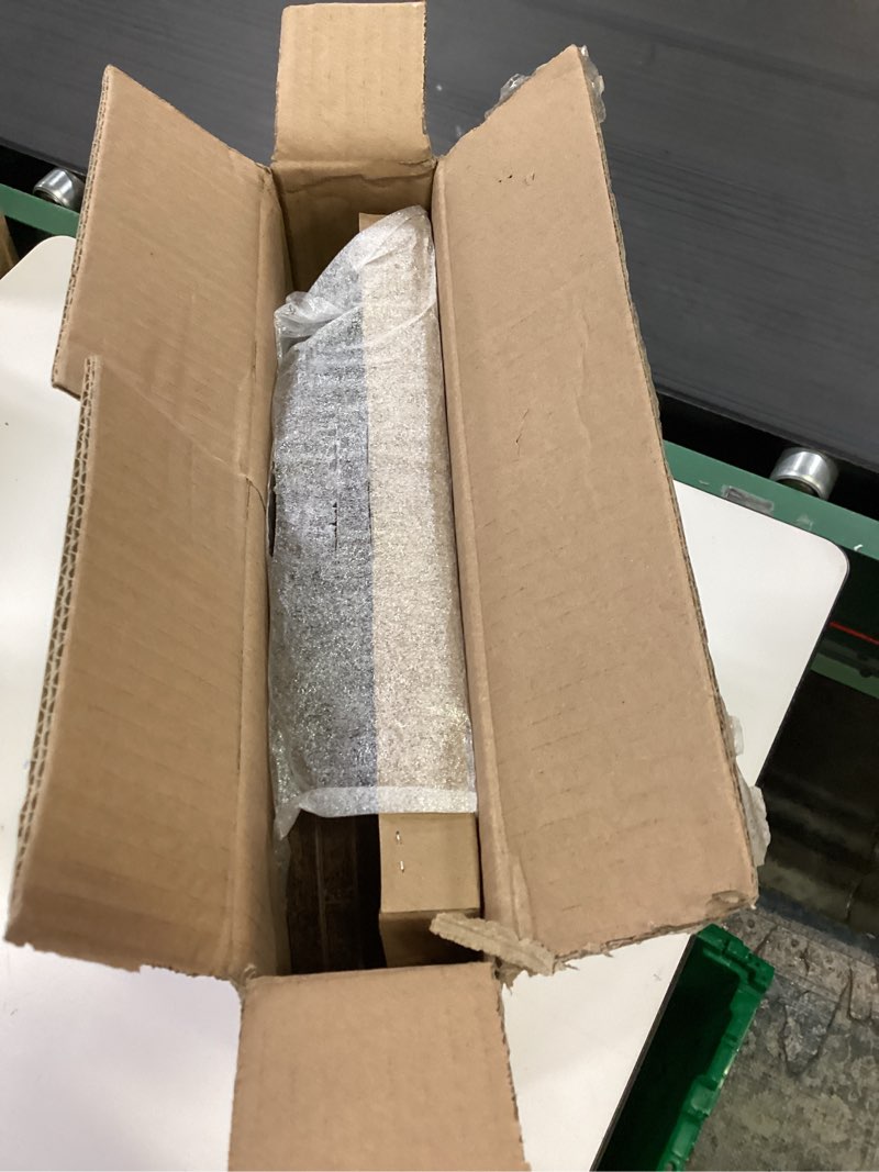 Condition photo showing New/Like New for Small Round End Table - 3 Tier Design Accent Table, Narrow Side or Bedside Stand, Industrial Vintage Nightstand for Bedroom, Living Room, or Small Spaces, Rustic Brown 1 Pack No Power Outlets Rustic Brown