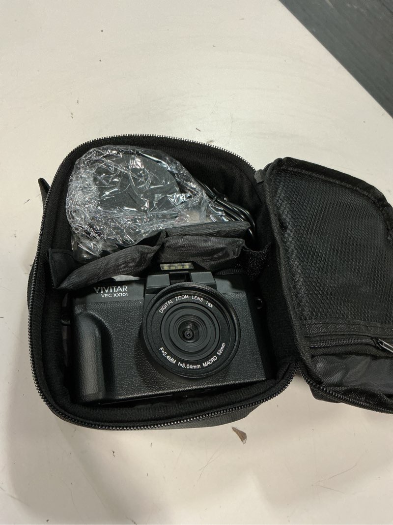 Condition photo showing As Is for vivitar 4k digital camera with 8x digital zoom and 3" led display