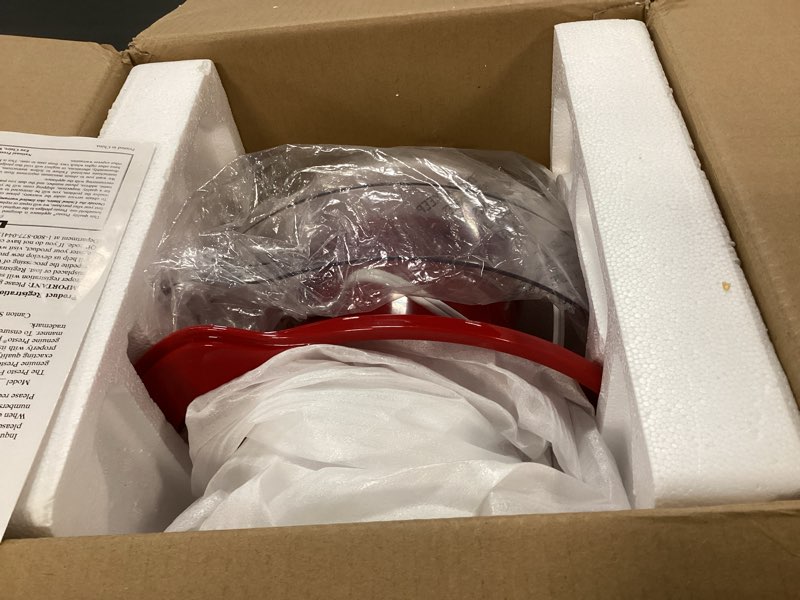 Condition photo showing As Is for Presto 04868 Orville Redenbacher's Fountain Hot Air Popper, 20-Cups, Red