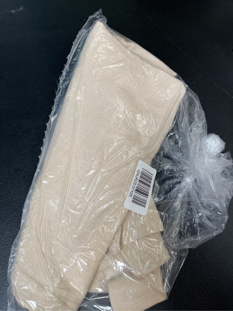 Condition photo showing Good Condition for european linen flange edge pillow cover, 22x22, natural