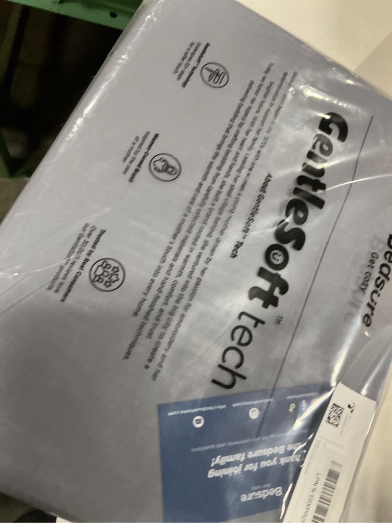 Condition photo showing New/Like New for bedsure queen sheet set, cooling sheets for queen size bed set, rayon derived from bamboo, breathable & soft, deep pocket up to 16", hotel luxury silky bedding for hot sleepers, dark grey 01 - dark grey queen