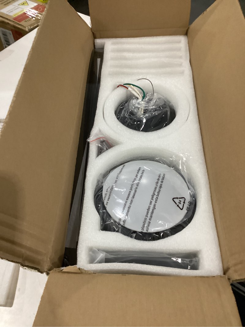 Condition photo showing New/Like New for JINIU Ceiling Fans with Lights, 52 inch Flush Mount Ceiling Fan with Remote Control, 5 Blades, Reversible, Innovative Stepless dimming and Color Temperature, Ceiling Fan for Living Room, Bedroom 52" Flush Mount Black
