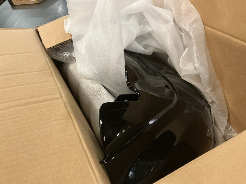 Condition photo showing Good Condition for fatecim motorcycle 5.75" headlight fairing with 15" smoke windshield windscreen & 48-58mm mounting kit headlight extension block for harley low rider s fxlrs 2020 2021 2022 2023 b - 15" smoke windscreen