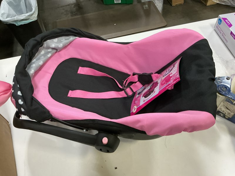 Condition photo showing Good Condition for Bayer Design Dolls: Deluxe Car Seat: Hearts Black & Pink - Pretend Play Accessory for Dolls/Plushes Up to 18", Ages 3+, Large