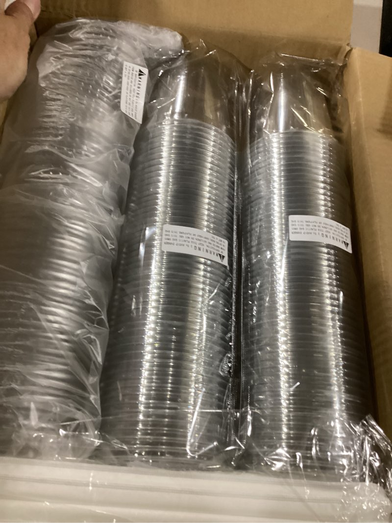 Condition photo showing Good Condition for homestockplus 100 pack 12 oz bpa-free clear plastic cups with lids and straws - leak-proof disposable straw cups, iced coffee cups for kids drinks, smoothies & to-go cold beverages clear with lids and straws 12 oz