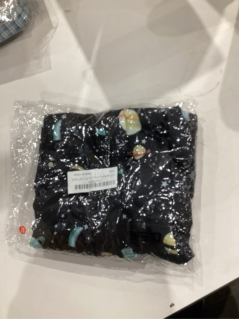 Condition photo showing New/Like New for D.E.E Dog Pajamas Large Cotton Dog Clothes Warm and Comfortable Lightweight Jumpsuits Prevent Licking Wound (ZipGalaxyBlack, 2XL) ZipGalaxyBlack 2XL