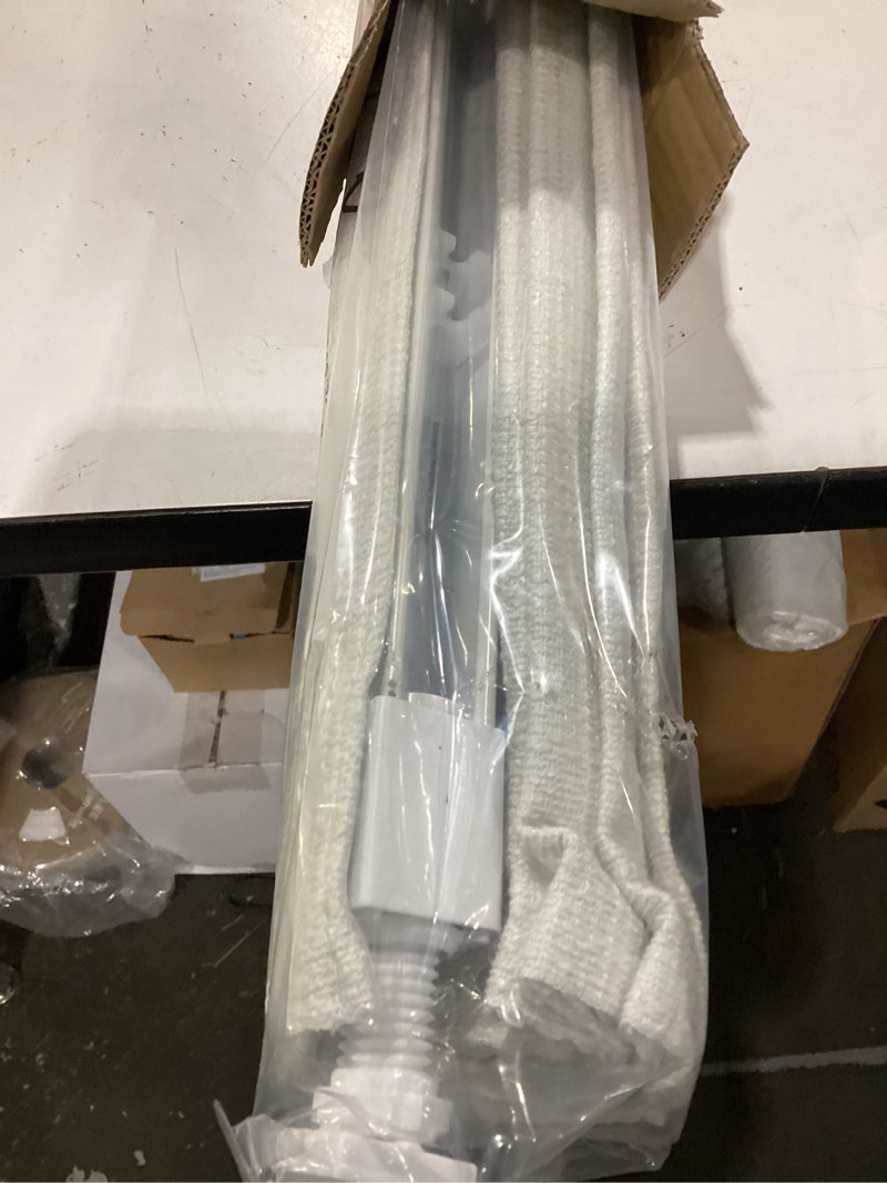 Condition photo showing Good Condition for no drill cordless roman shades, room darkening, 34×48 in white | cordless fabric shades with polyester material provide room darkening, easy installation without drilling white 34" w × 48" h
