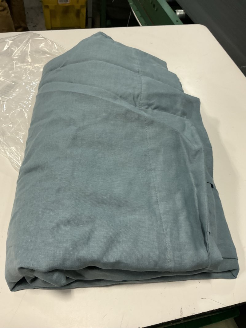 Condition photo showing Good Condition for european linen true blackout curtain, 48x120, chambray 1 pack
