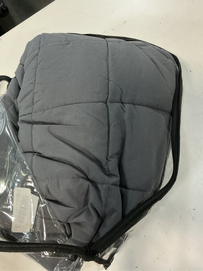 Condition photo showing Good Condition for yescool weighted blanket for adults (20 lbs, 60” x 80”, grey) cooling heavy blanket for sleeping perfect for 190-210 lbs, queen size breathable blanket with premium glass bead, machine washable grey 60x80-20 lbs